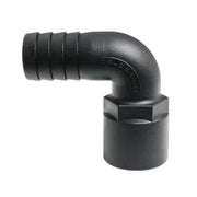 Hose Barb 90deg Unequal 1.125" x 1" (28.6mm x 25.4mm) NPS Female Thread, Black – image 2