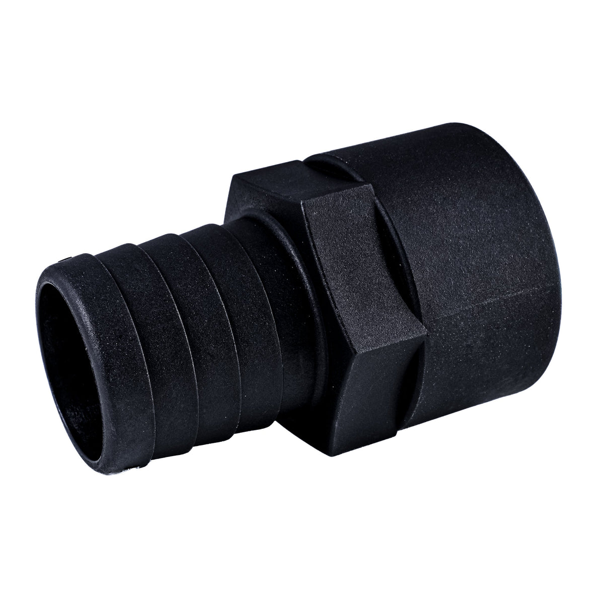Hose Barb 1.5" x 1.5" (38.1mm x 38.1mm) NPS Female Thread, Black – image 4