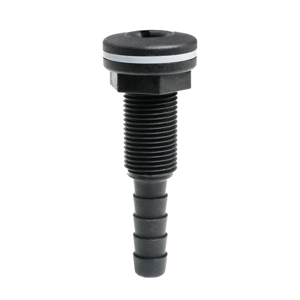 Thru-hull with Hose Barb 0.5" x 0.5" (12.7mm x 12.7mm) BSP