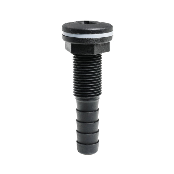 Thru-hull with Hose Barb 0.625" x 0.5" (15.9mm x 12.7mm) BSP