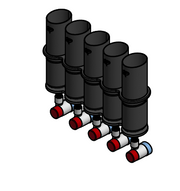 Carbon Fiber Tuna Tube with Brackets – 6" with pump / 5 / Bracket Only