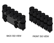 Carbon Fiber Tuna Tube with Brackets – 5" no pump / 6 / Bracket with SeaSucker