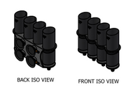 Carbon Fiber Tuna Tube with Brackets – 5" no pump / 4 / Bracket with SeaSucker