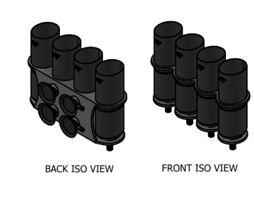 Carbon Fiber Tuna Tube with Brackets – 6" no pump / 4 / Bracket with SeaSucker