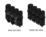 Carbon Fiber Tuna Tube with Brackets – 6" no pump / 4 / Bracket with SeaSucker