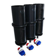 Carbon Fiber Tuna Tube with Brackets – 6" with pump / 3 / Bracket Only
