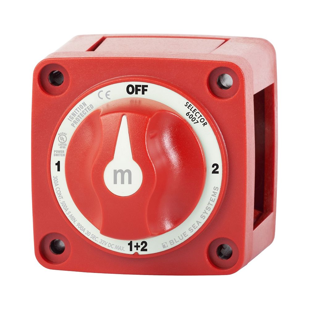 Blue Sea Systems m-Series Mini Selector Battery Switch – 6007