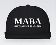 MABA Bold Hat – Make America Boat Again – Black, front
