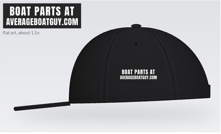MABA Bold Hat – Make America Boat Again – Black, left side