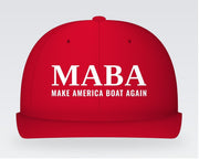 MABA Bold Hat – Make America Boat Again – Red, front