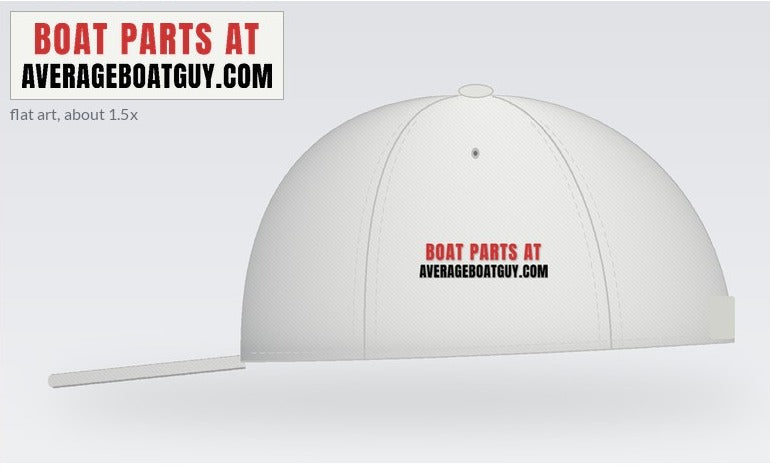 MABA Flag Wake Hat – Make America Boat Again – White, left side